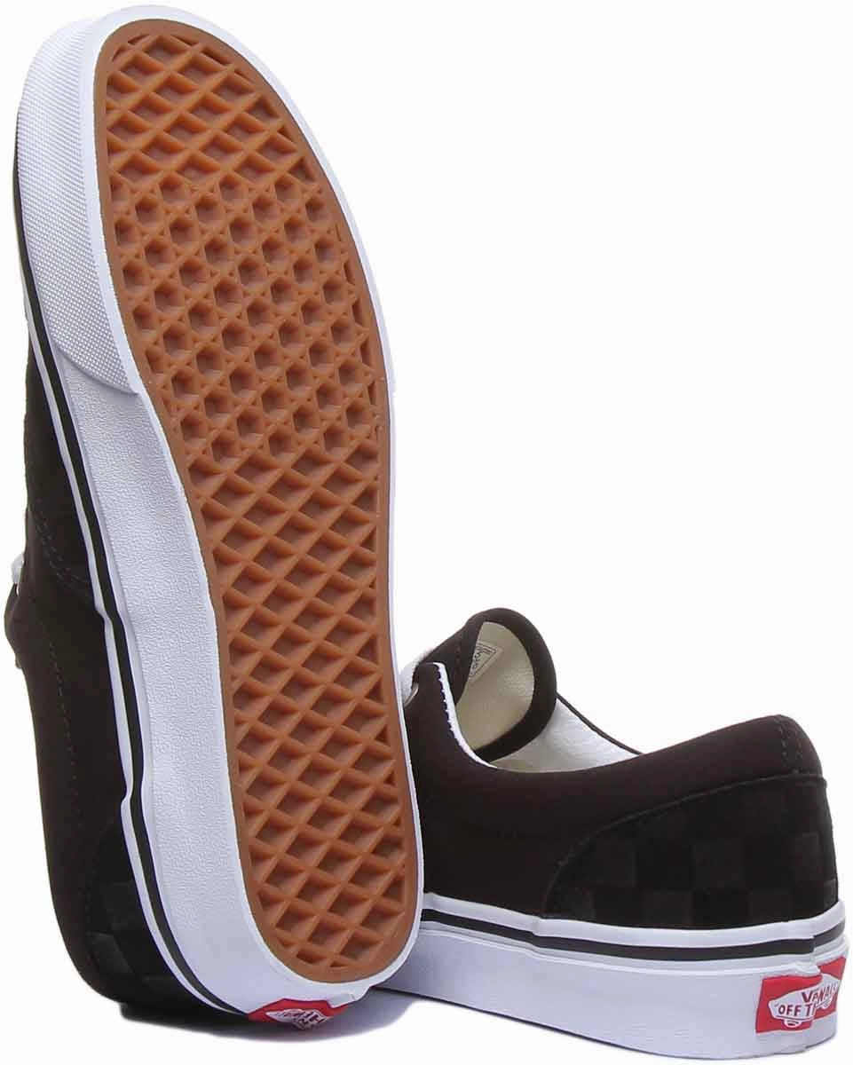 Joint Care Vans Classic Era Check In Black White For Women