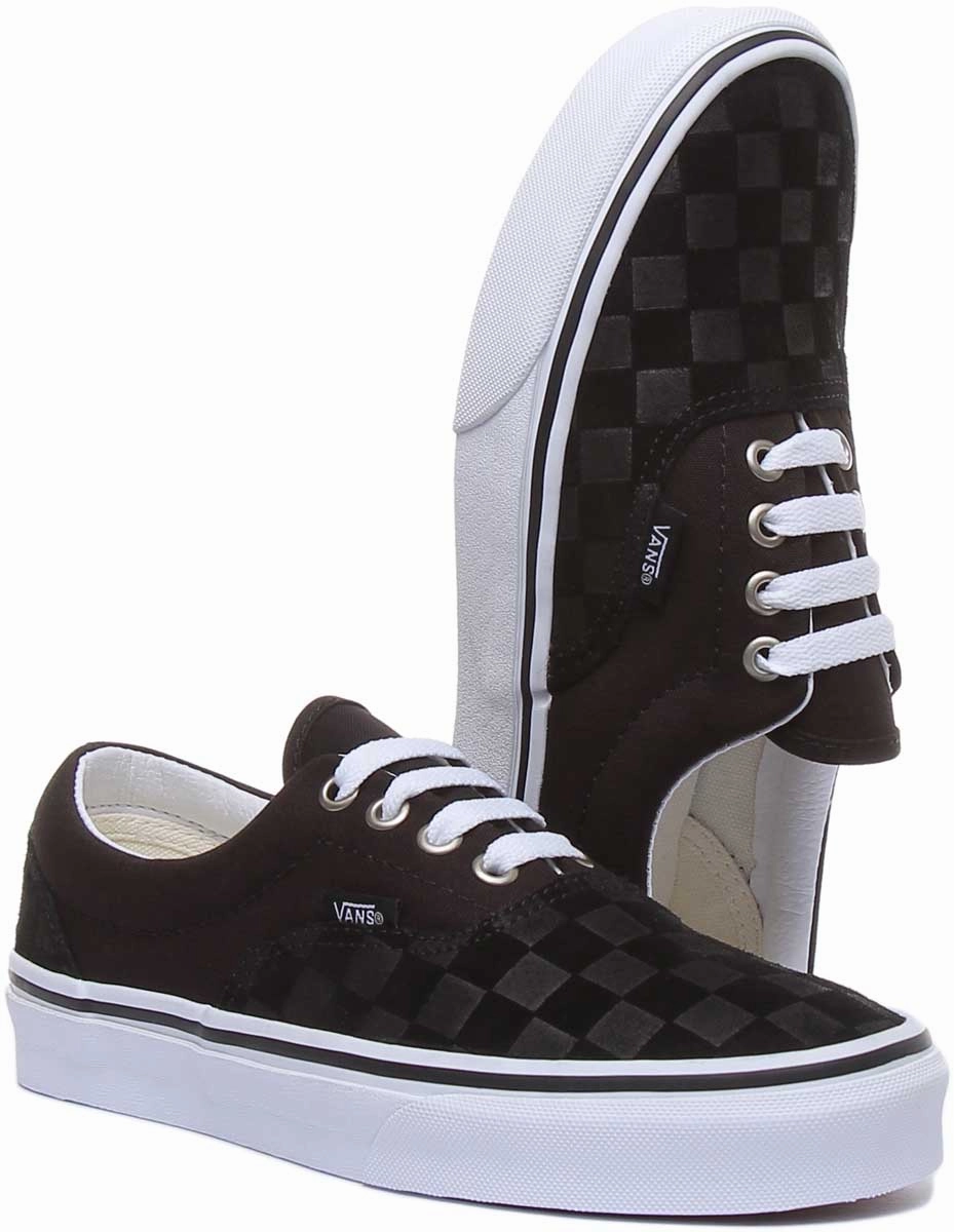 Joint Care Vans Classic Era Check In Black White For Women