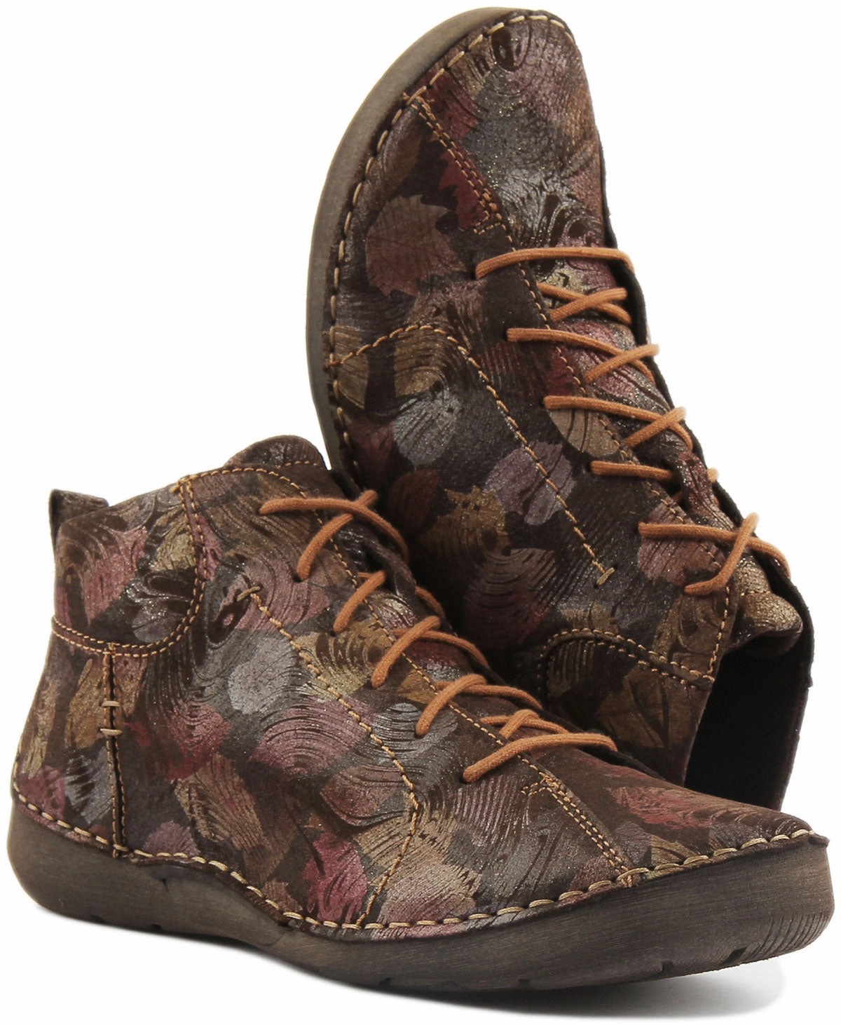 Josef Seibel Fergey 97 Ankle Boots In Brown For Women Trail Cushion Gear Boots