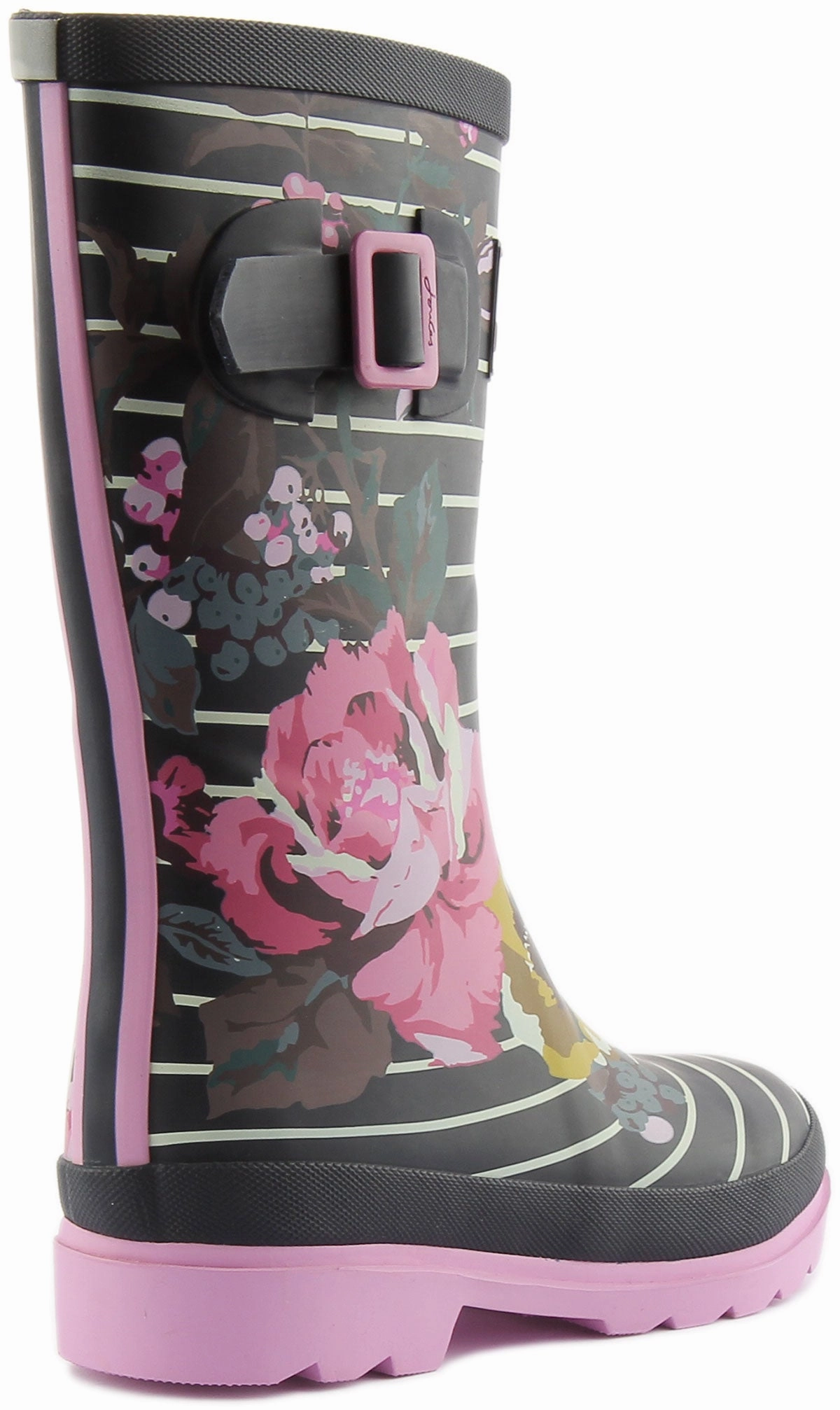 Joules Junior Roll Up In Navy White For Kids Grip Walk Pro