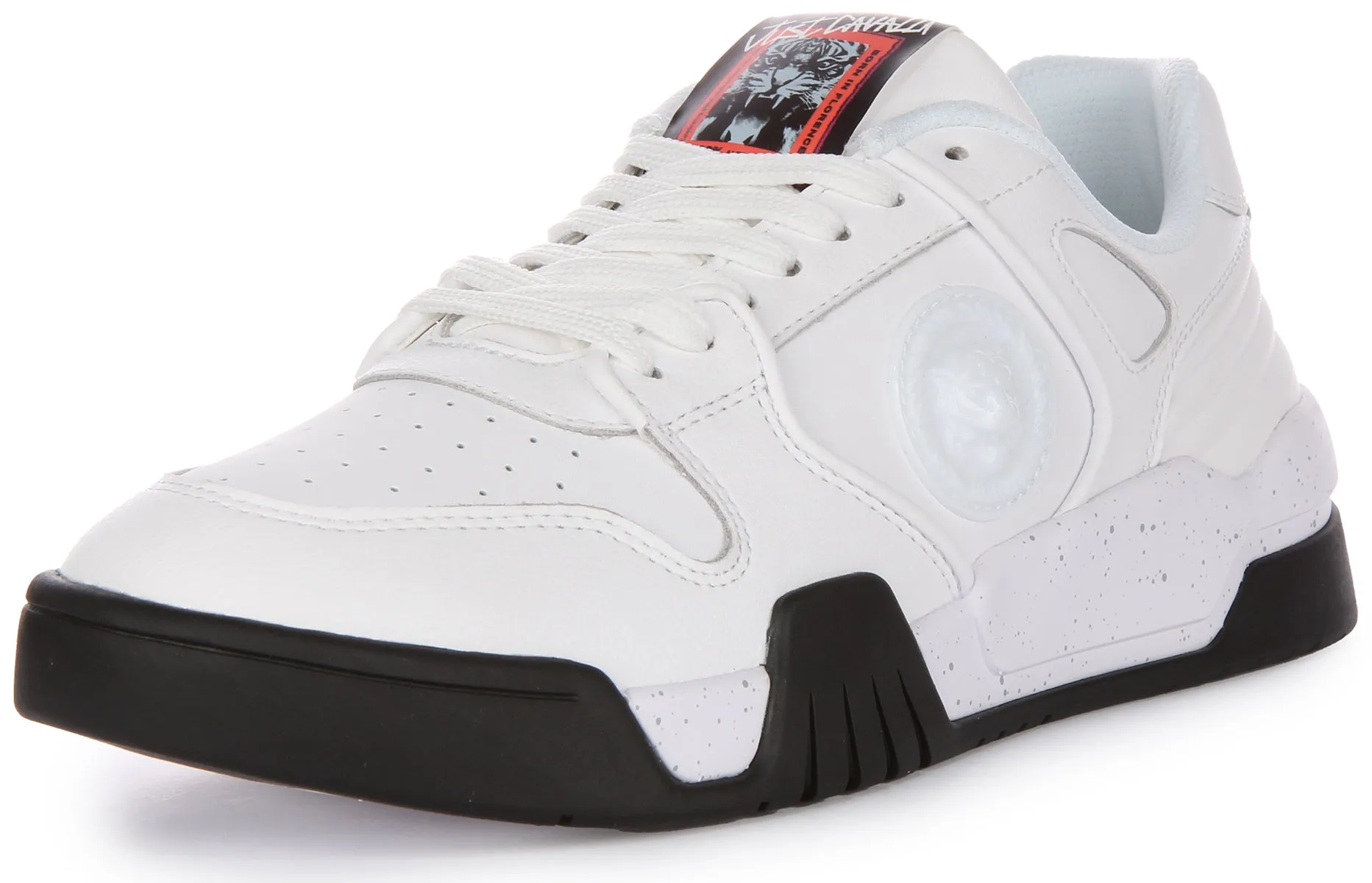 Just Cavalli Fondo Style In White Black For Men Fast Fit