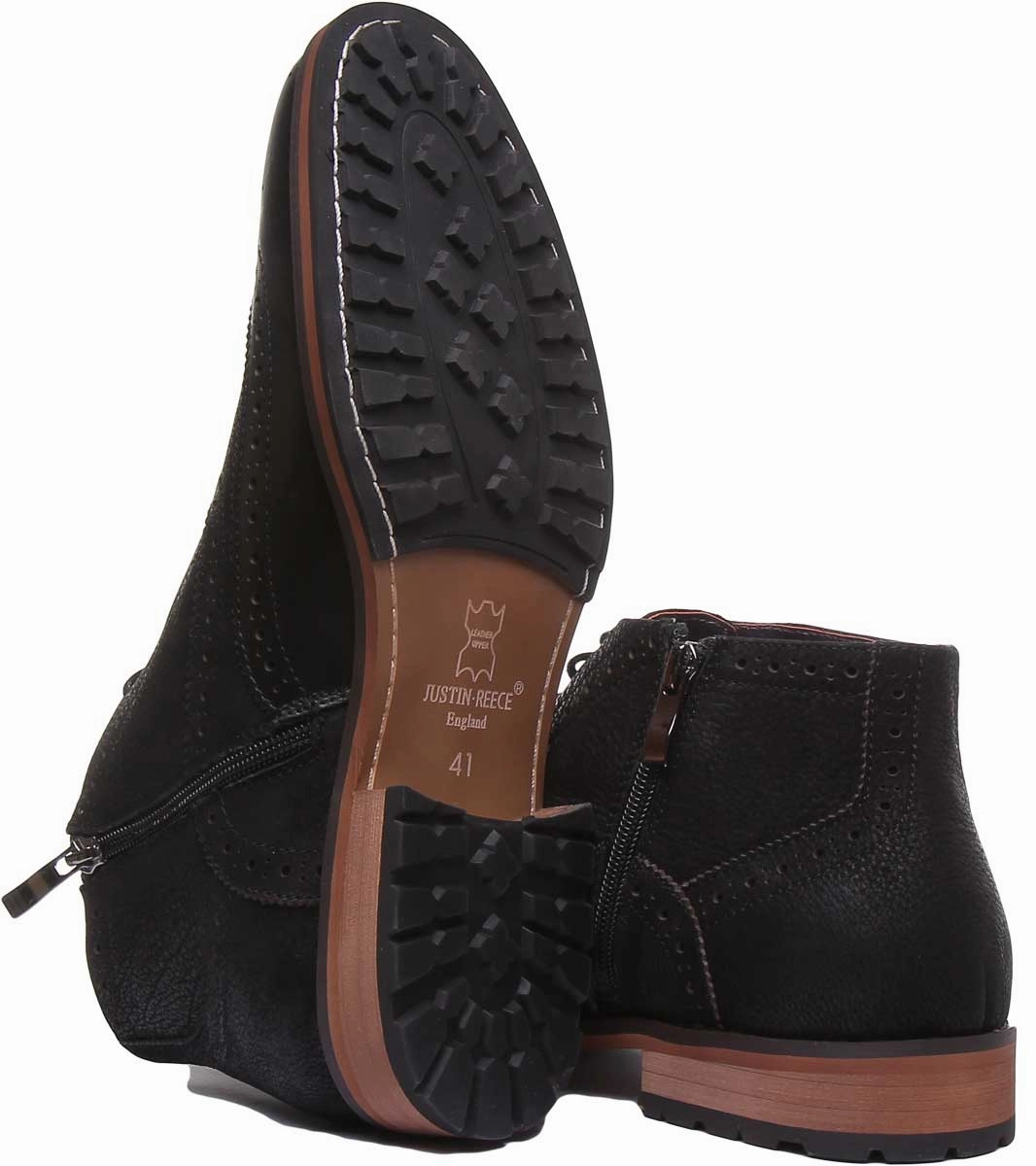 Justin Reece England Bruno In Black Stylish Look