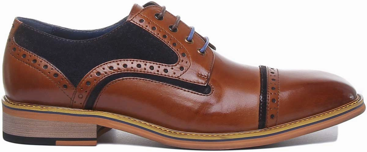 Justin Reece England Dennis In Brown Blue Relaxed Everyday