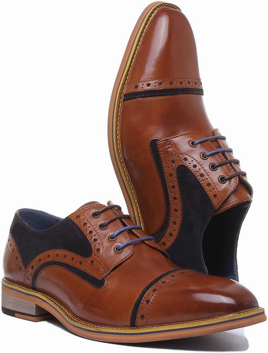 Justin Reece England Dennis In Brown Blue Relaxed Everyday