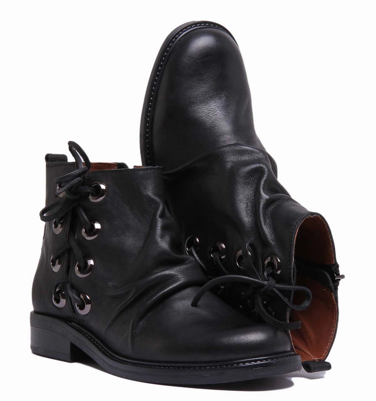 Justin Reess England 6550 In Black Foot Shock Absorption