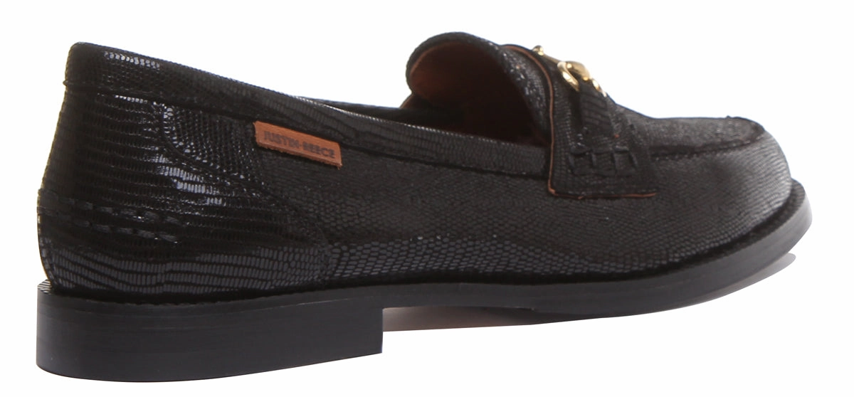 Justin Reess England 8800 In Black Shiny Rubber Outsole