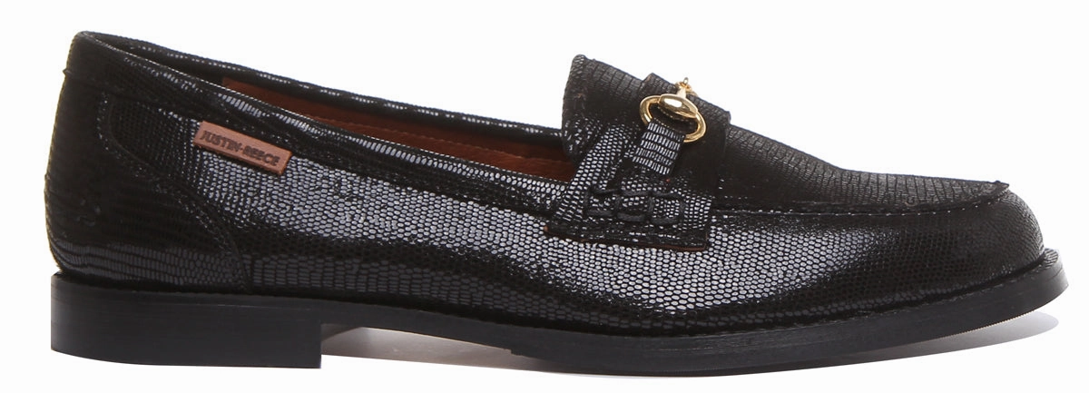 Justin Reess England 8800 In Black Shiny Rubber Outsole