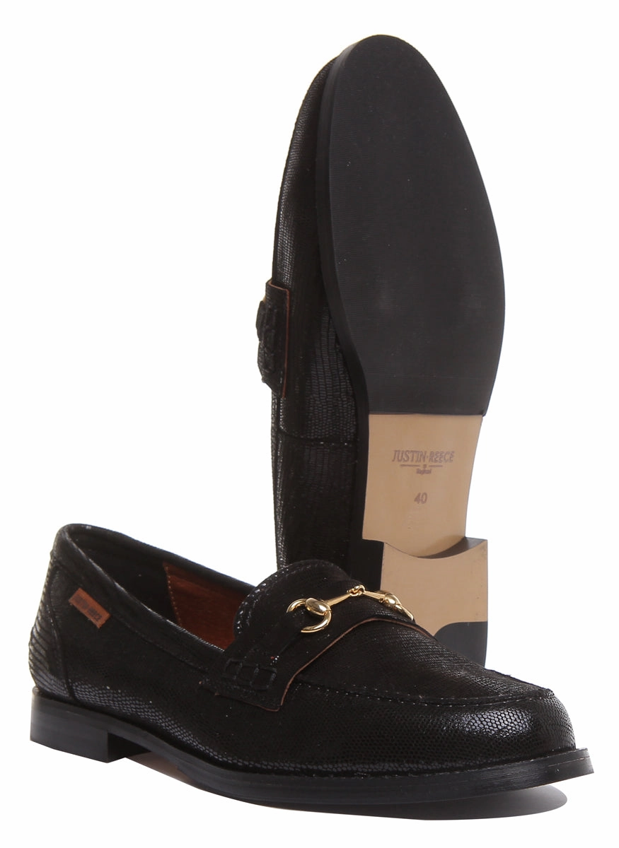 Justin Reess England 8800 In Black Shiny Rubber Outsole