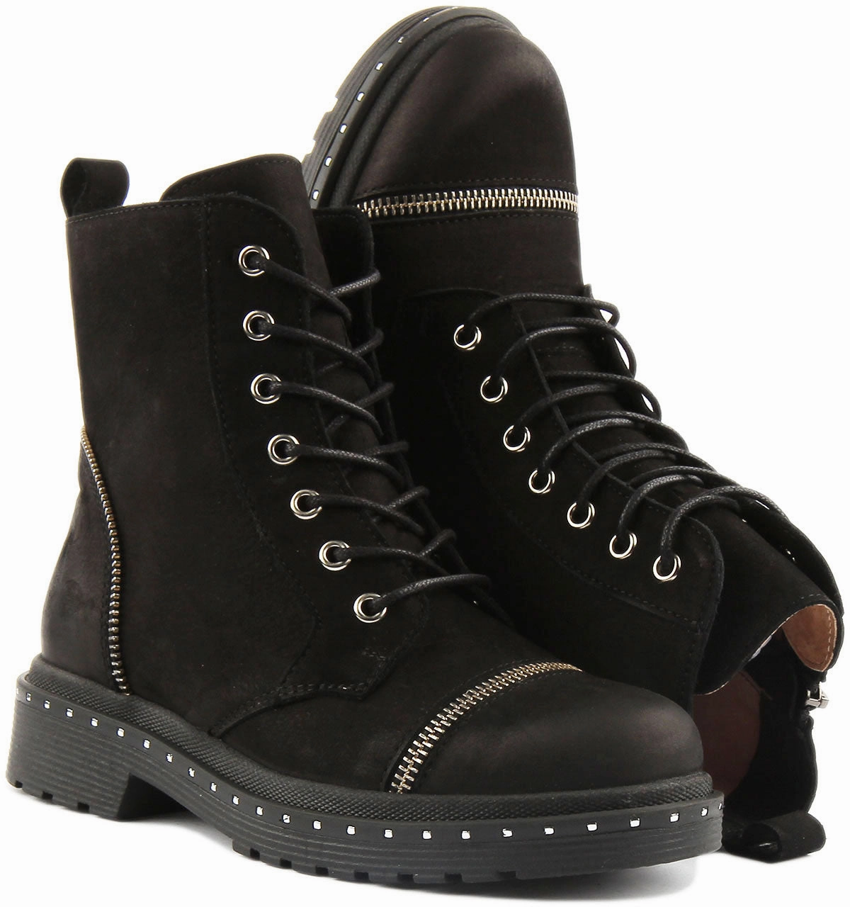 Justin Reess England Charlotte In Black Outdoor Stability Boots Gear