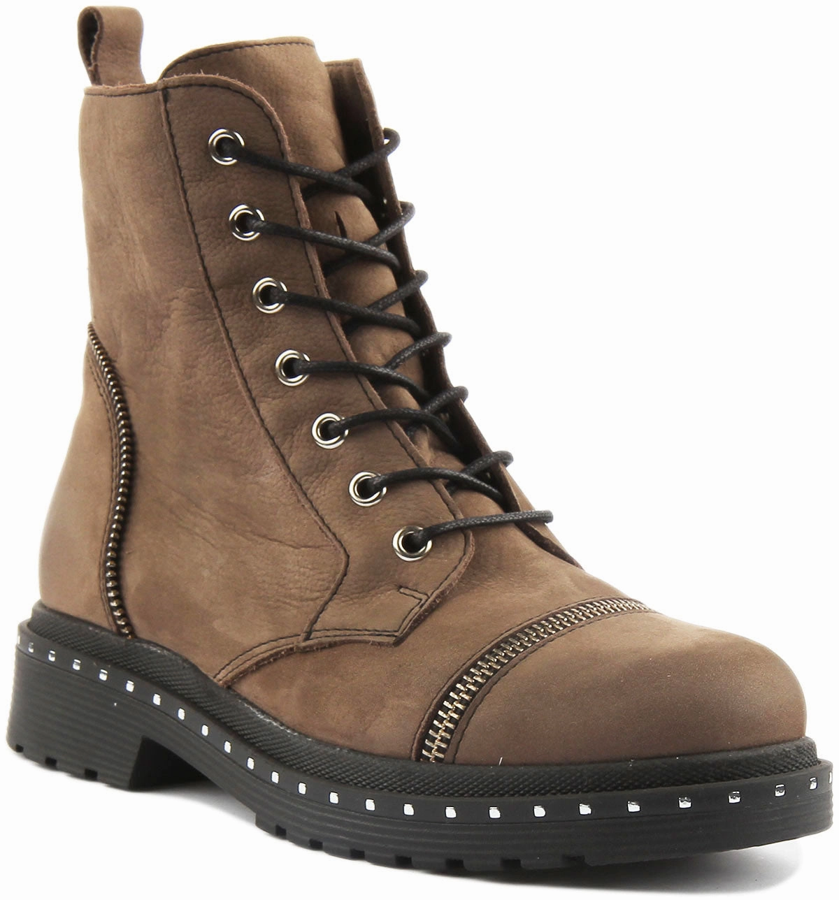 Justin Reess England Charlotte In Brown Secure Step Design Protection Against Rocks