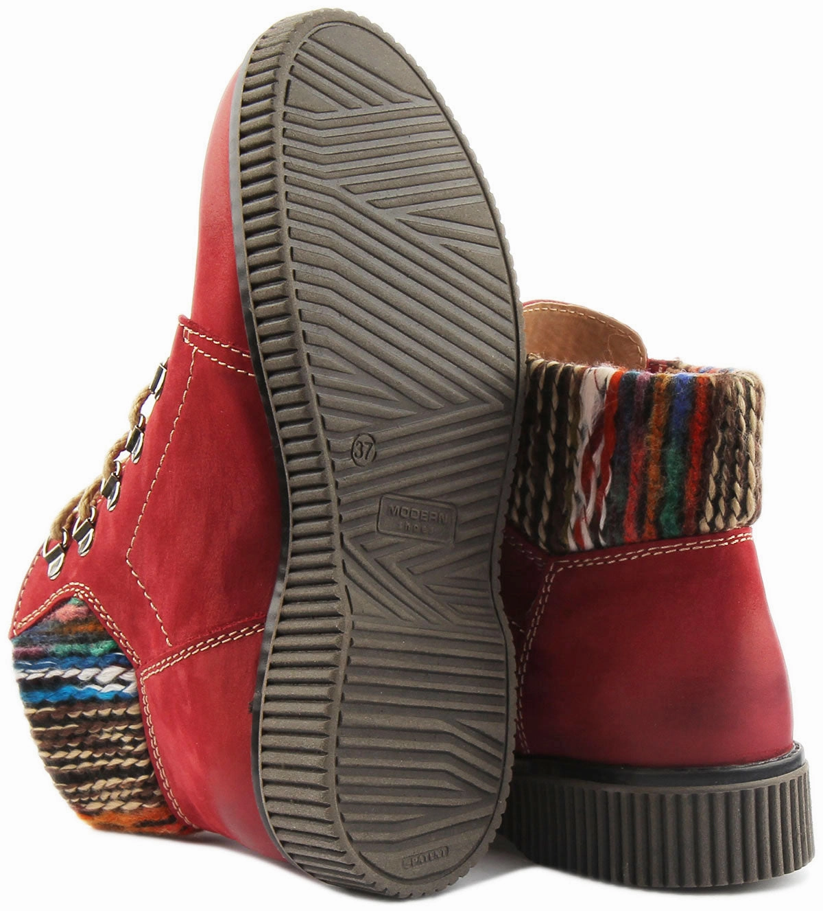 Justin Reess England Grace In Red Rugged Terrain Boots