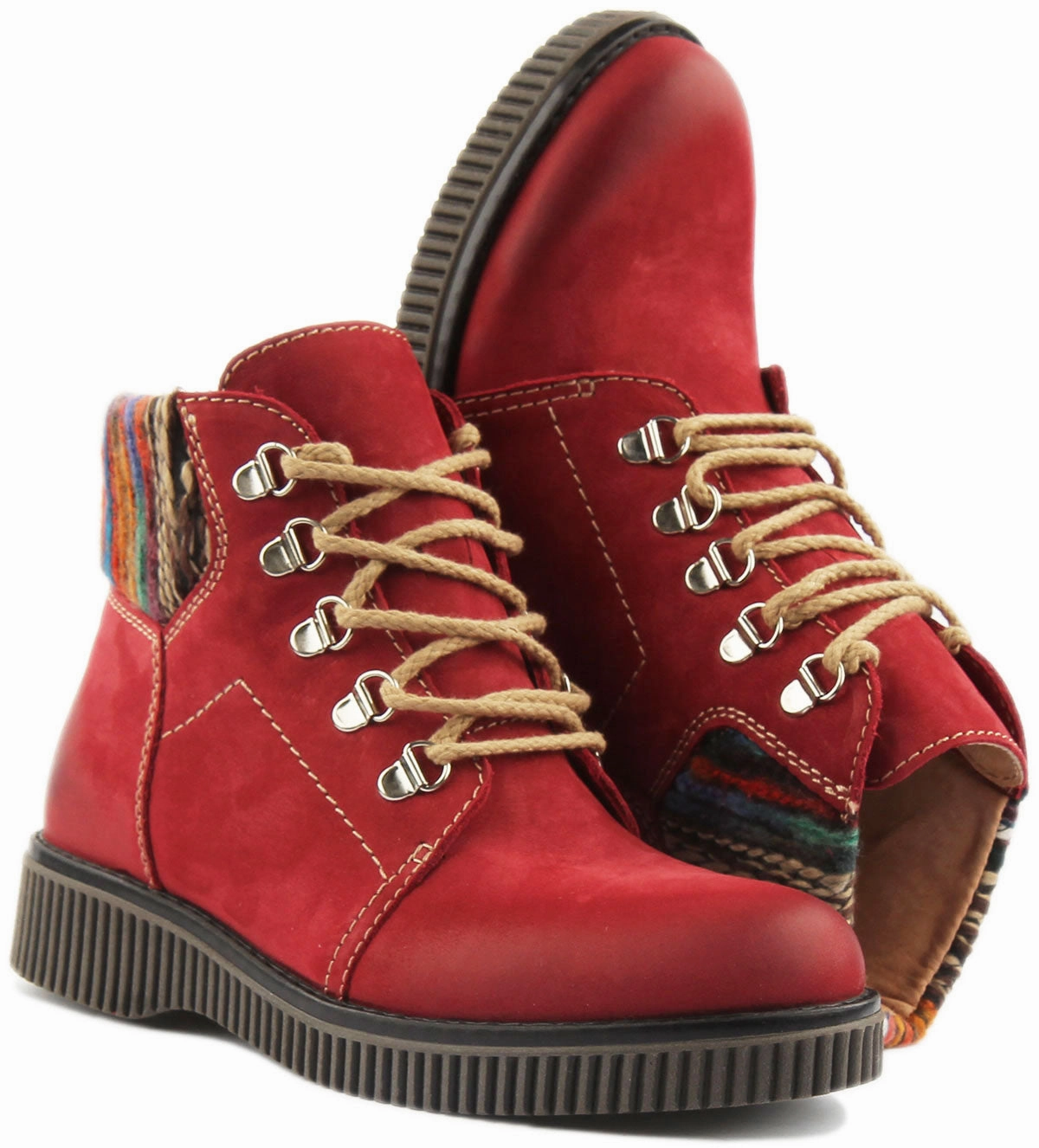 Justin Reess England Grace In Red Rugged Terrain Boots