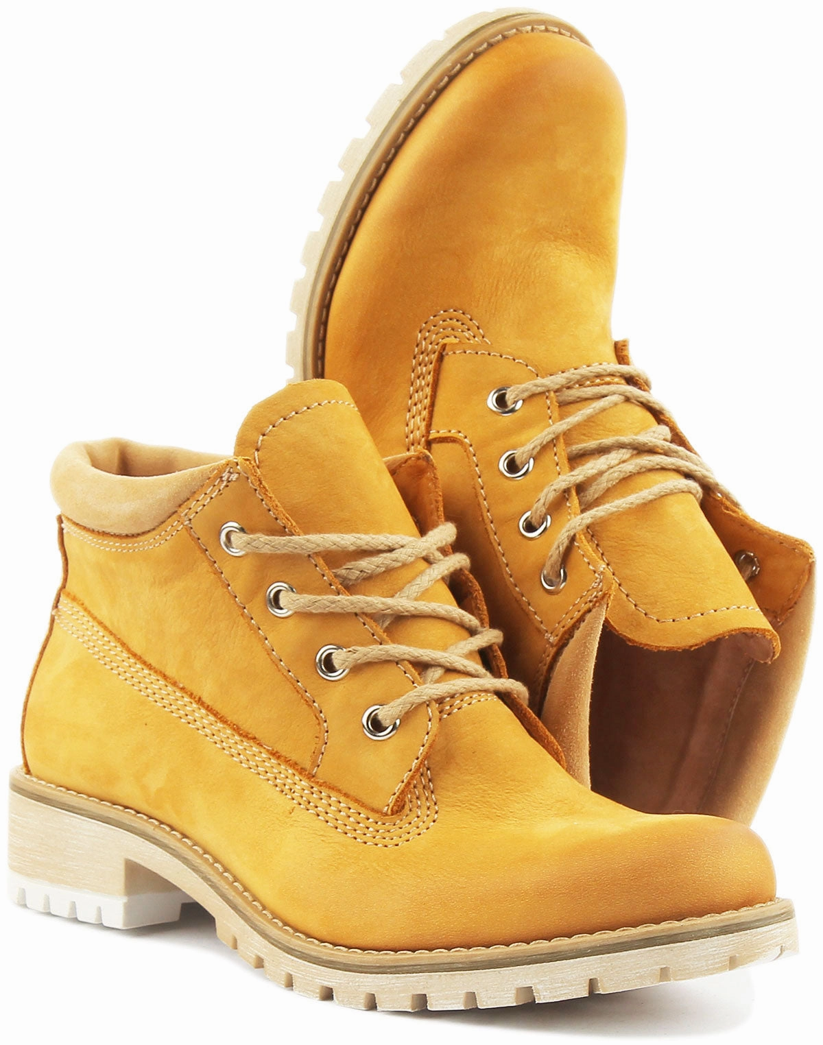 Justin Reess England Stella In Mustard Trail Flex Boots