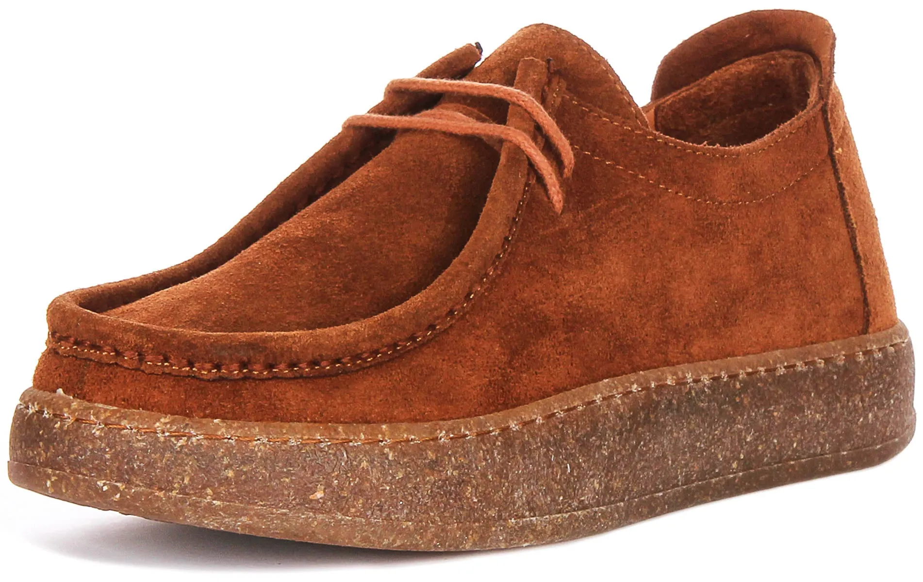 Justinreess England Brynn Suede In Brown For Women Toe room