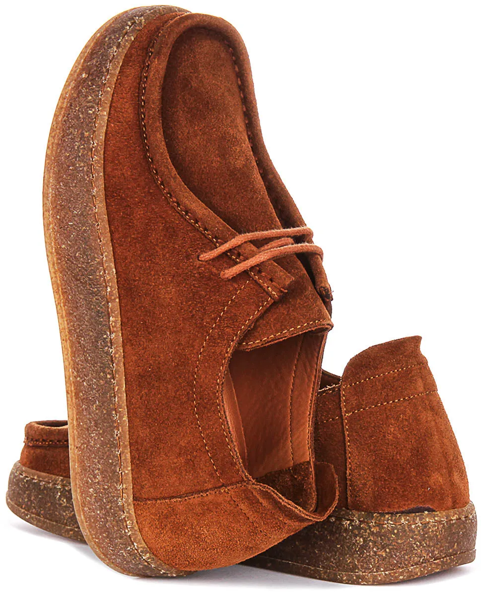 Justinreess England Brynn Suede In Brown For Women Toe room