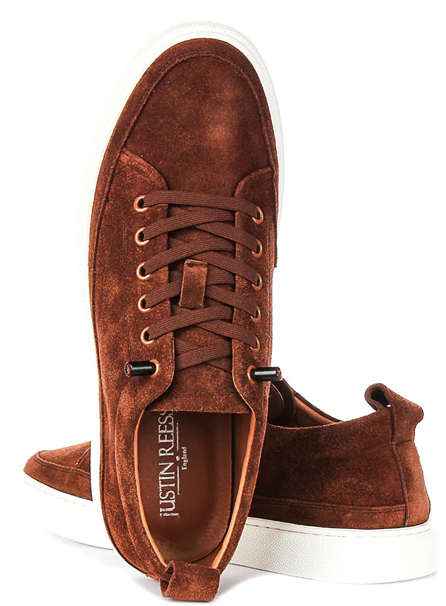Justinreess England Josh Suede In Brown For Men Stability Fit