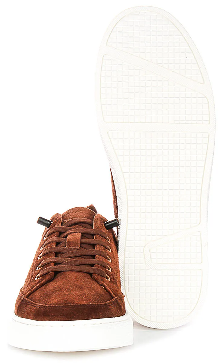 Justinreess England Josh Suede In Brown For Men Stability Fit