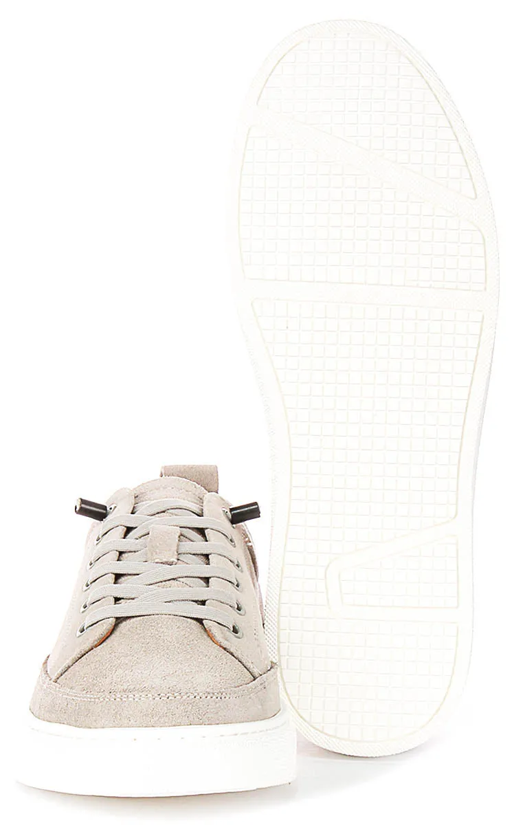 Justinreess England Josh Suede In Grey For Men Ankle Stability