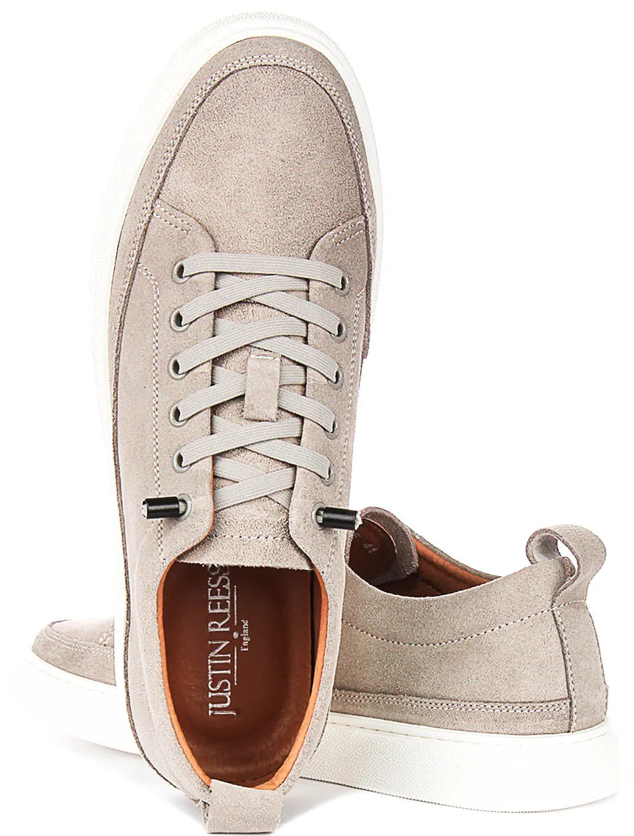 Justinreess England Josh Suede In Grey For Men Ankle Stability