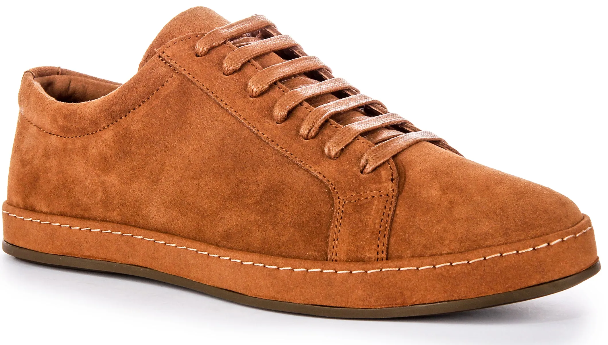 Justinreess England Jude Suede In Brown For Men Form Balance energy returning