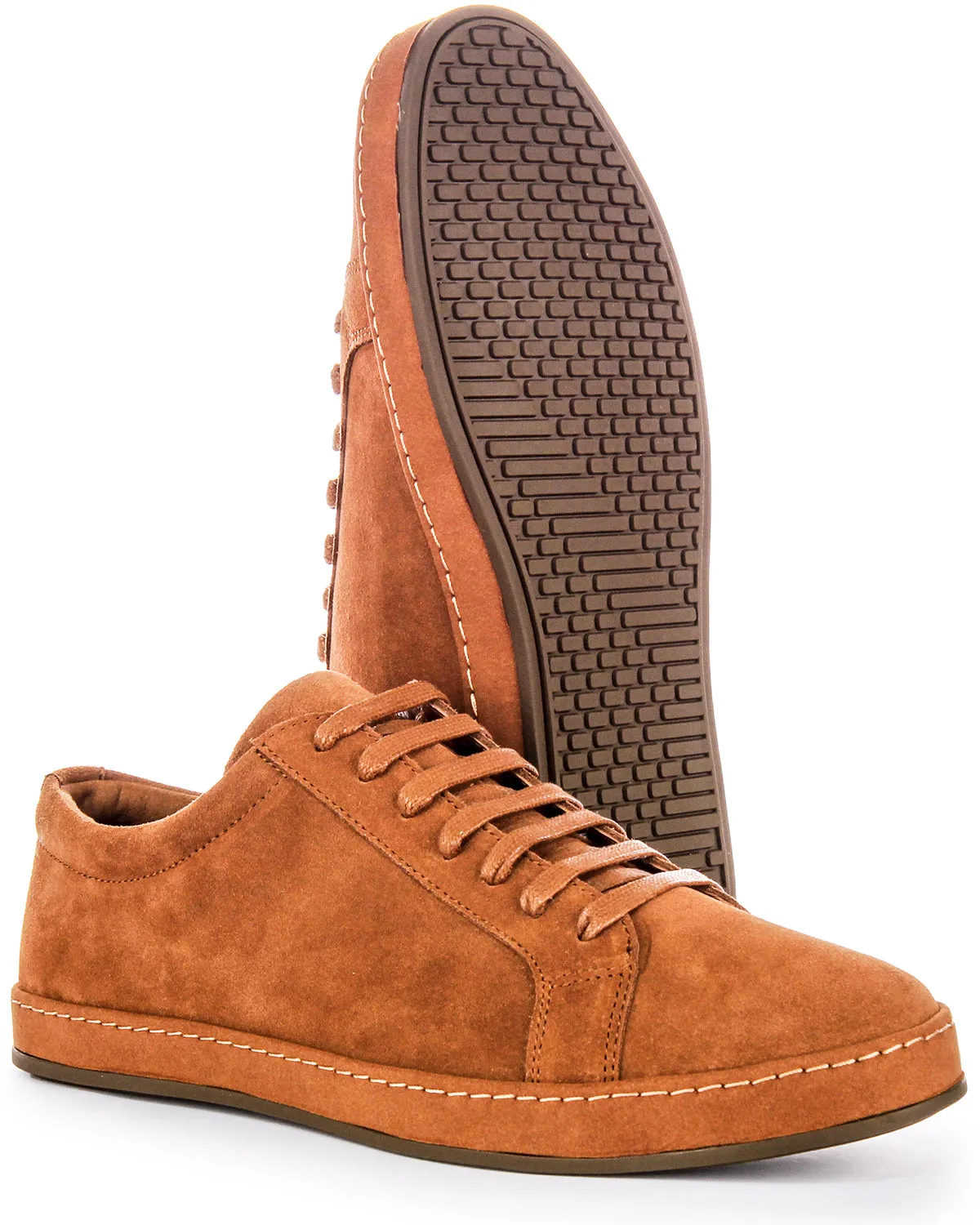Justinreess England Jude Suede In Brown For Men Quick Bounce