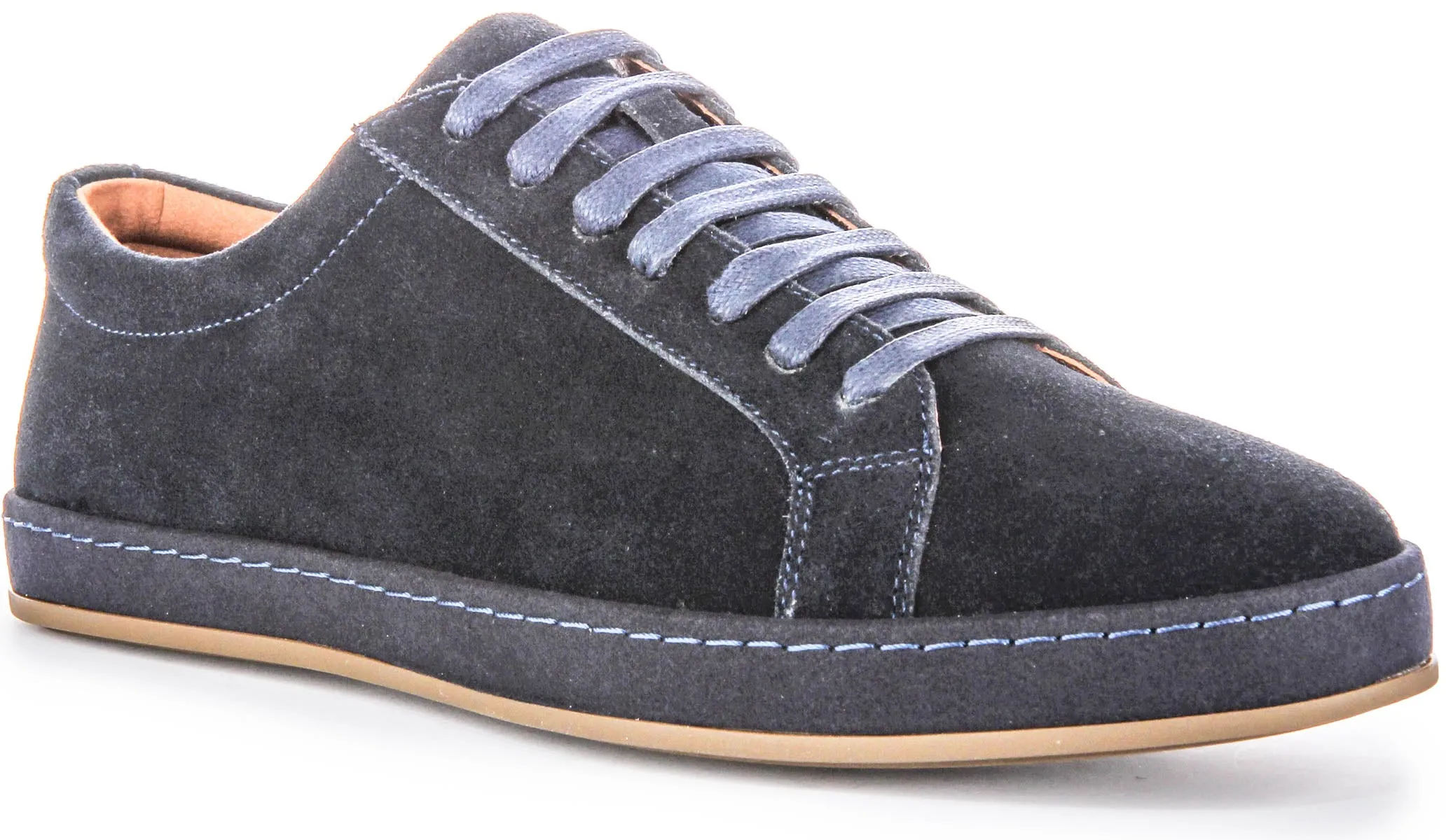 Foot Health Cushion Arch Justinreess England Jude Suede In Navy For Men