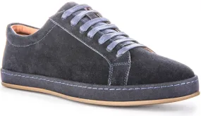 Foot Health Cushion Arch Justinreess England Jude Suede In Navy For Men