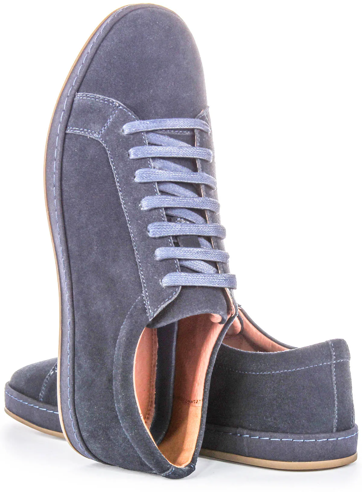 Justinreess England Jude Suede In Navy For Men Foam Core