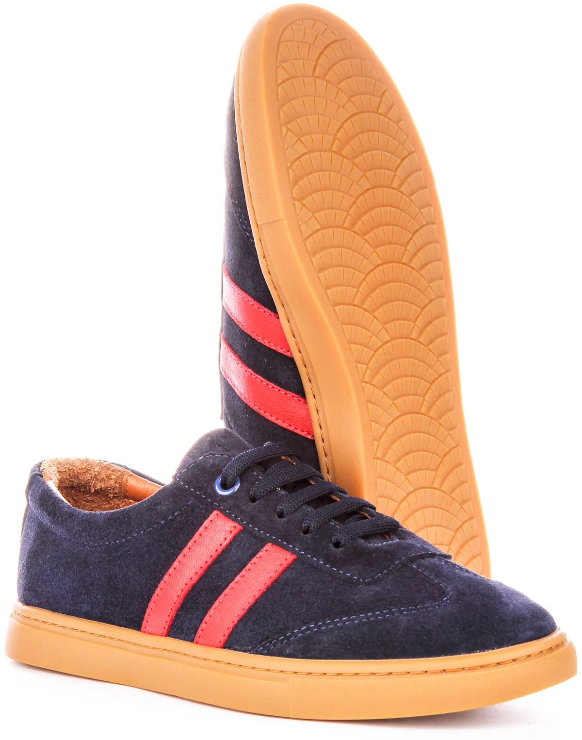 Justinreess England Sadie In Navy Red For Women Smart cushion