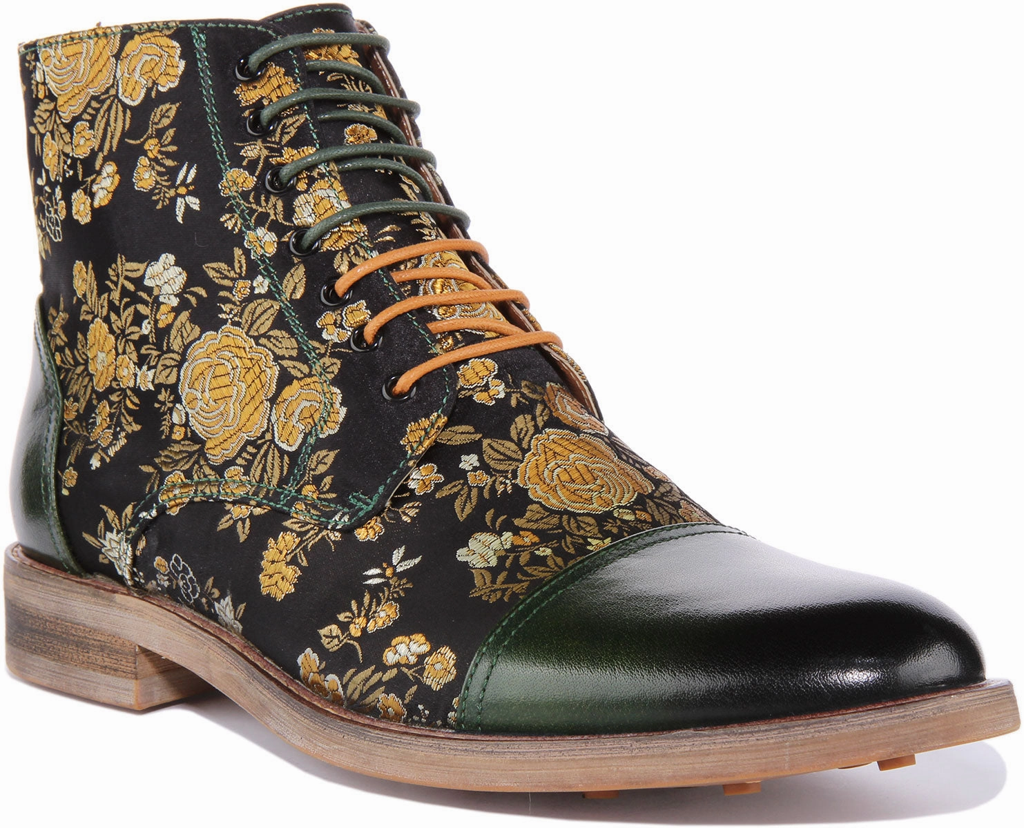 Quality Wear Industrial Site Justinreess England Adam Floral In Green For Men