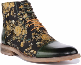 Quality Wear Industrial Site Justinreess England Adam Floral In Green For Men