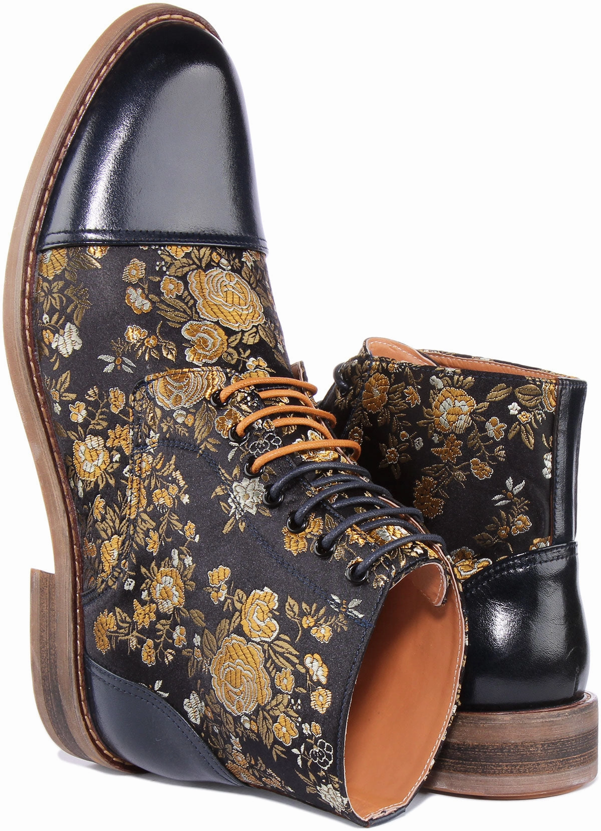 Justinreess England Adam Floral In Navy For Men Street Tough