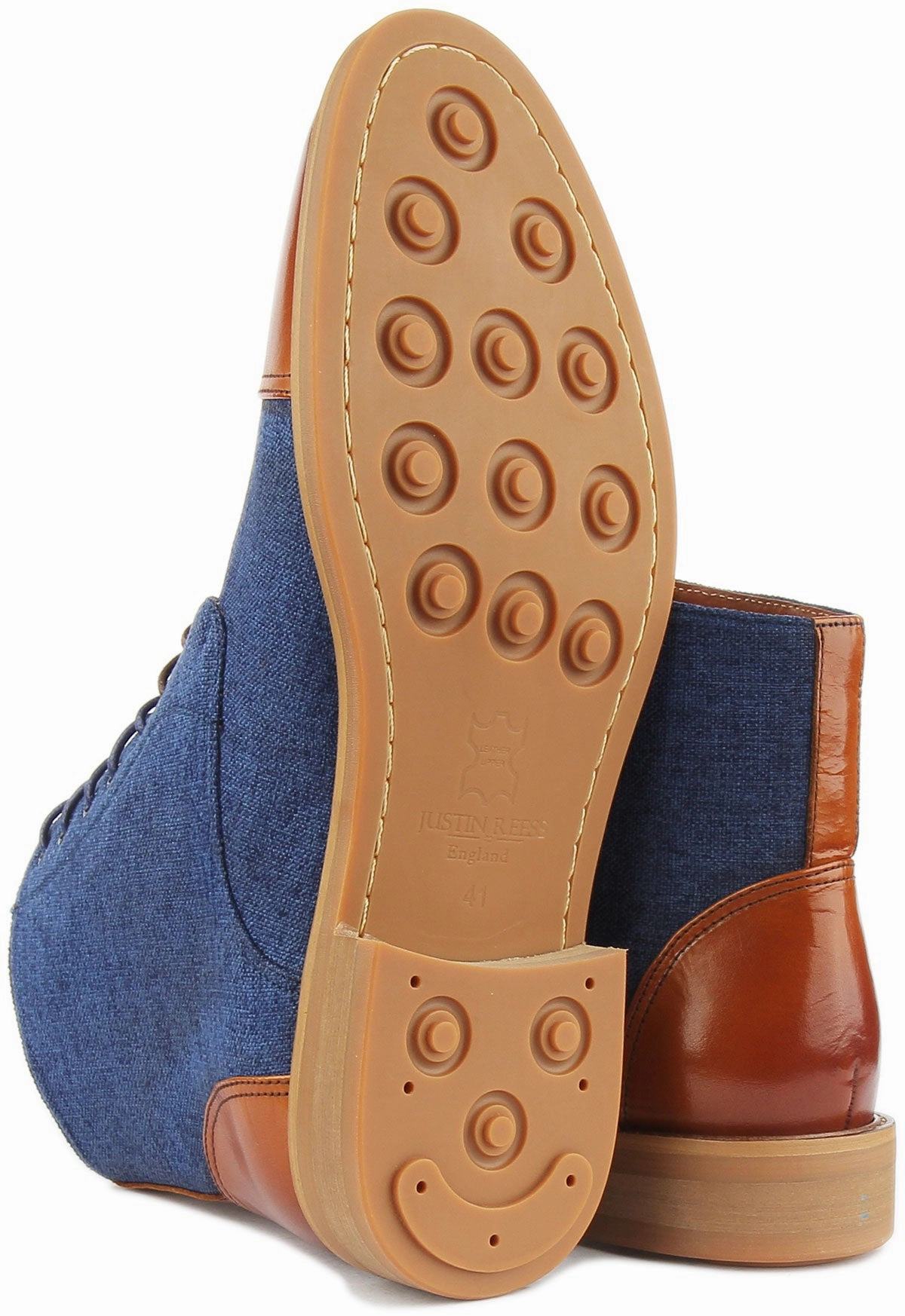 JUSTINREESS ENGLAND Adam In Brown Blue For Men Rugged Durability