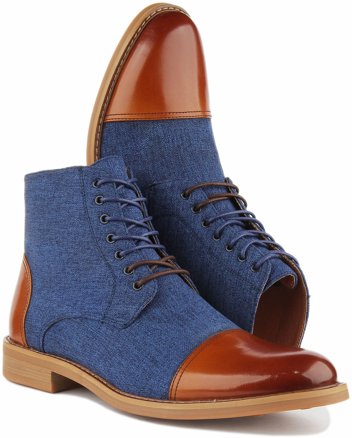 JUSTINREESS ENGLAND Adam In Brown Blue For Men Rugged Durability