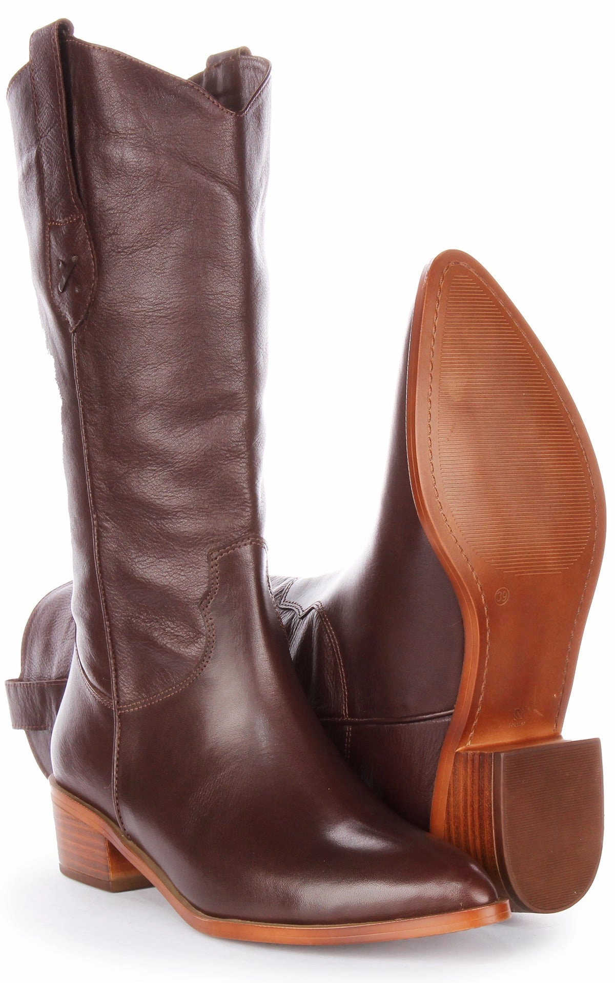 Justinreess England Anna In Brown For Women Smooth Heel