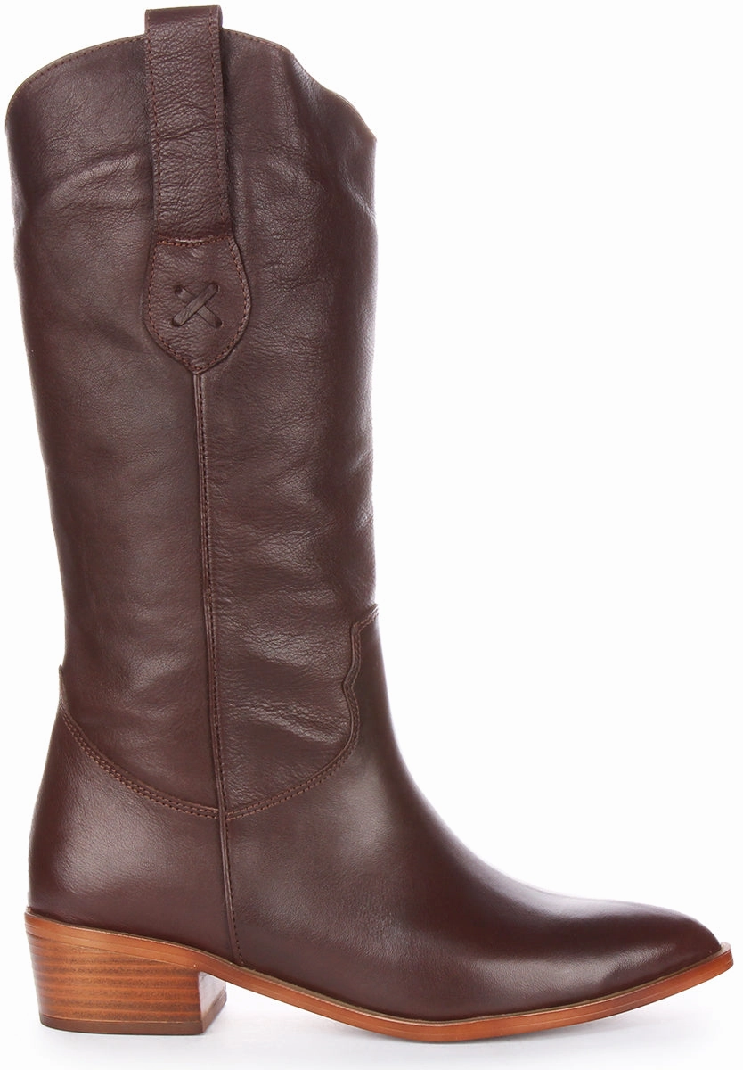 Justinreess England Anna In Brown For Women Smooth Heel
