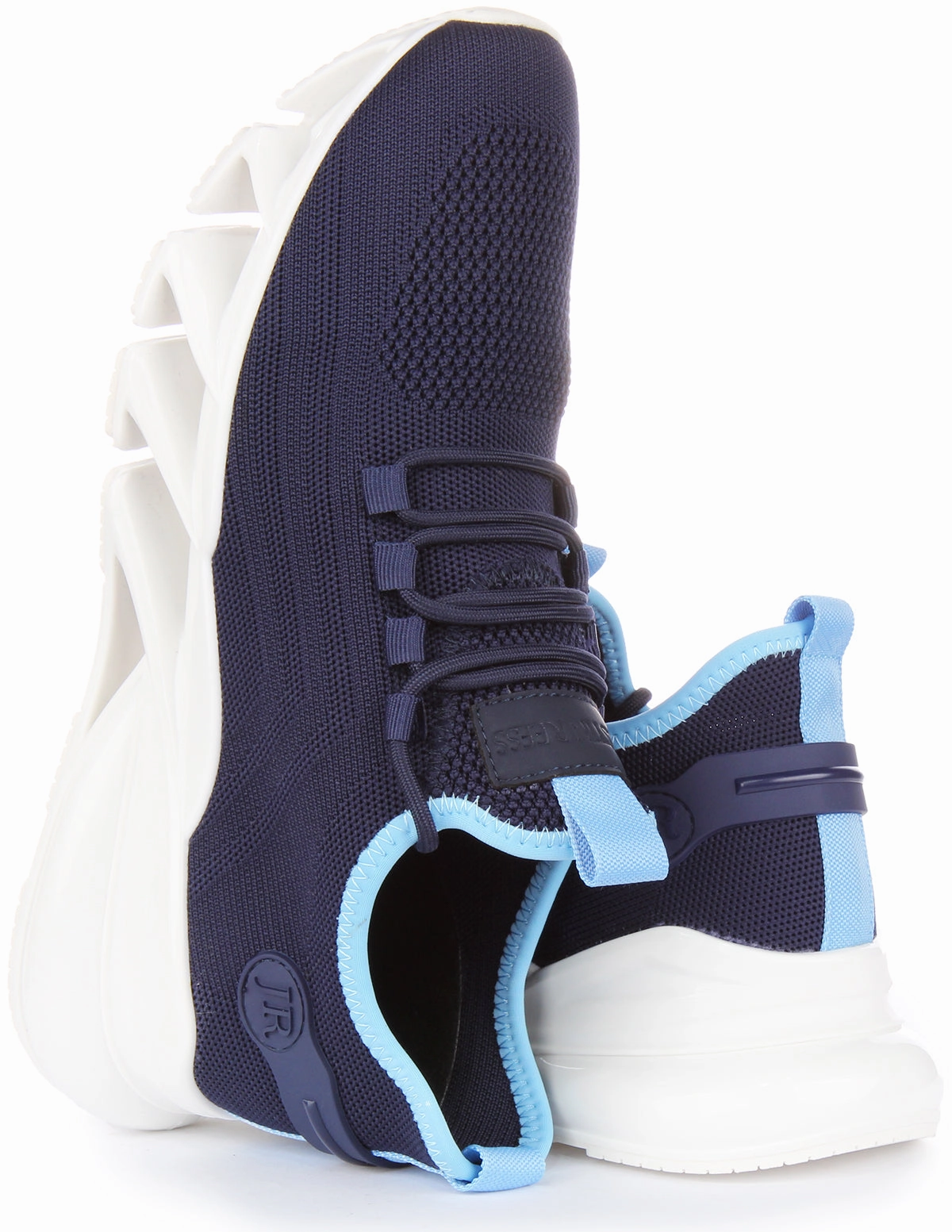 Justinreess England Bounce 5 Running Trainer In Navy Blue Pure Flow