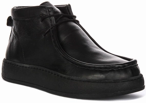 Justinreess England Brynn Leather In Black For Women Ultimate Hike Flexible Movement