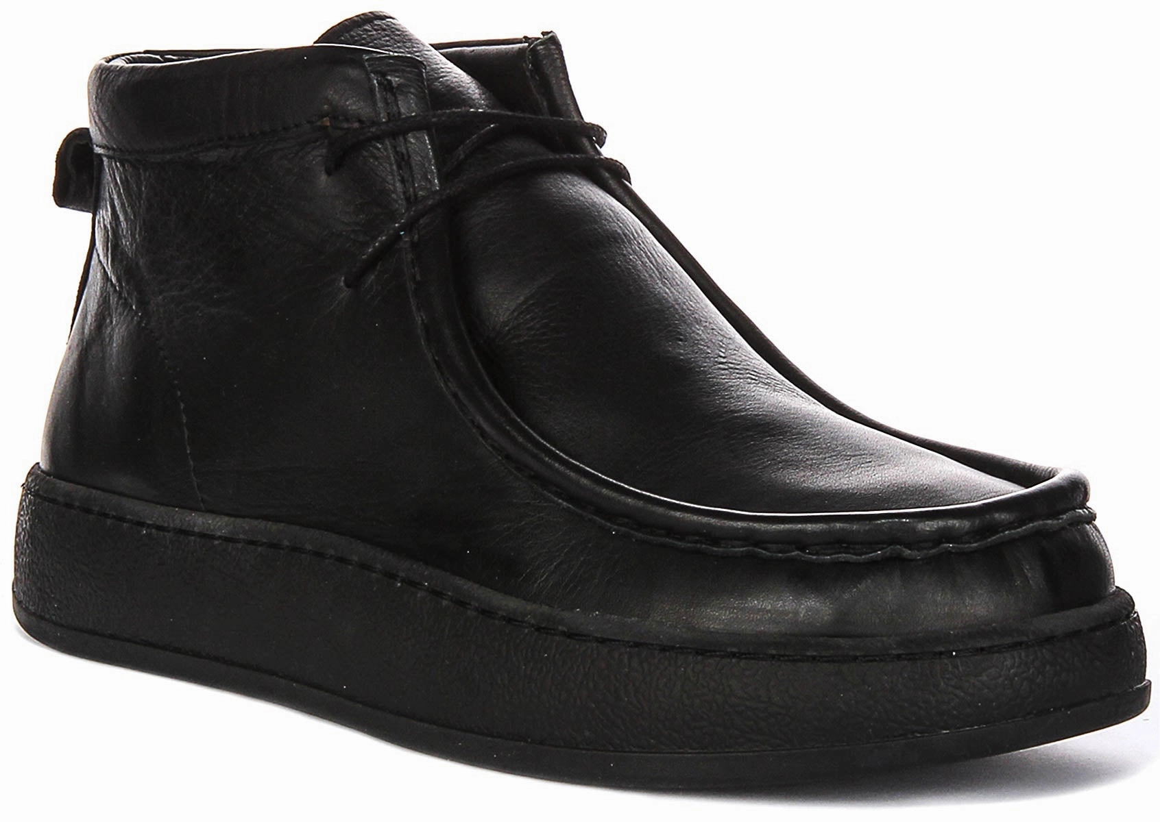 Justinreess England Brynn Leather In Black For Women Ultimate Hike Flexible Movement