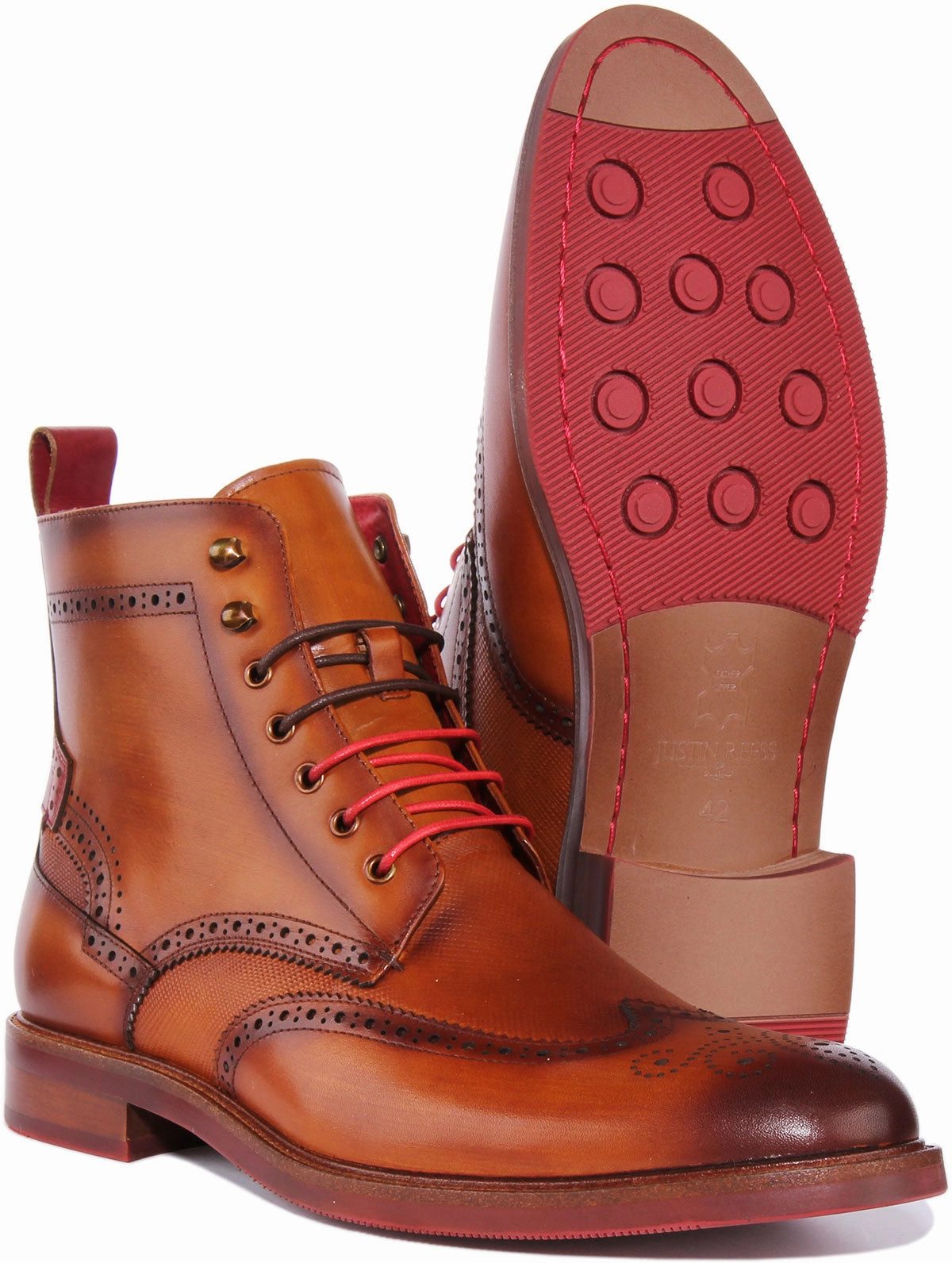 Justinreess England Cameron In Brown For Men Form Fitting