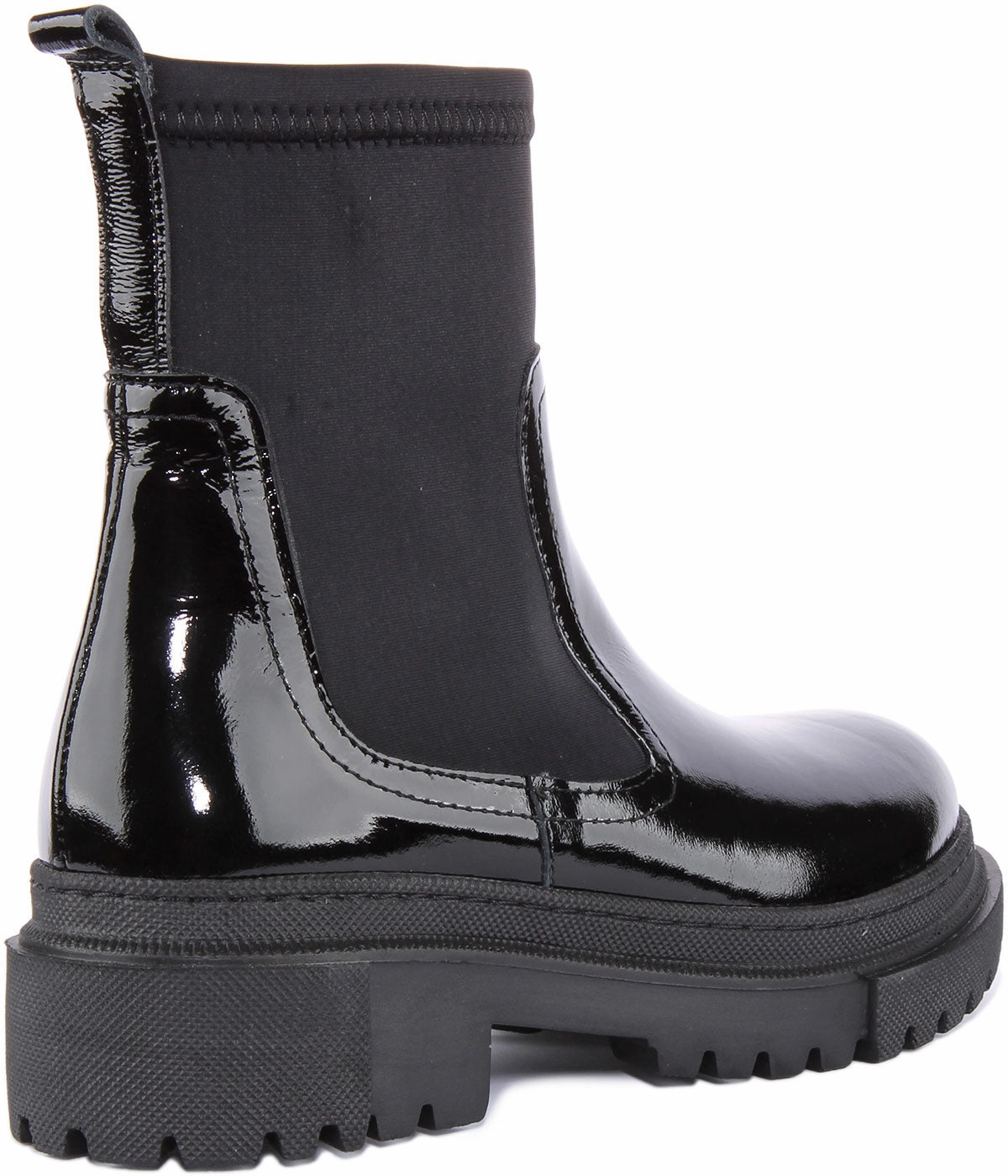 Justinreess England Claudia In Black Patent For Women Trail Control Gear Boots