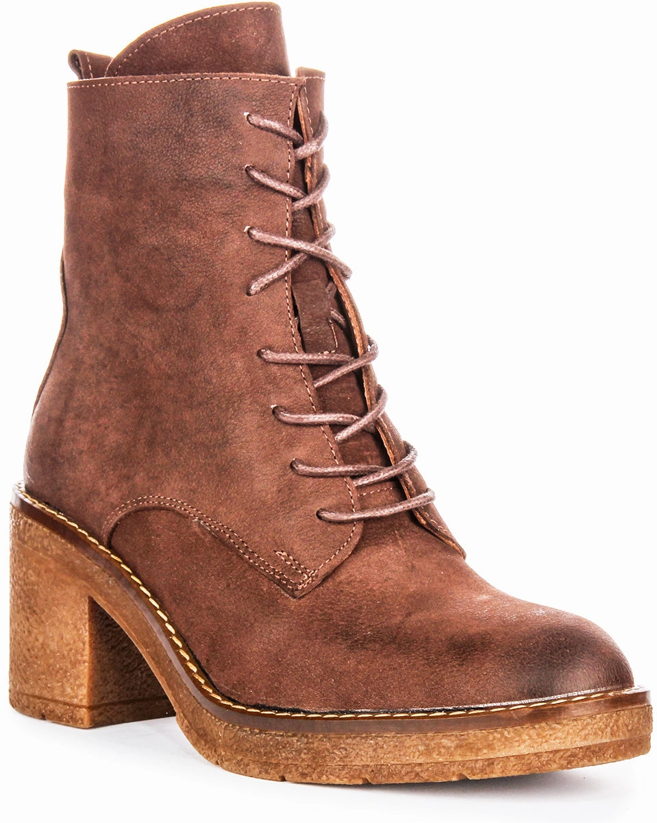 Justinreess England Danna In Brown For Women Trail Utility Foot Locking Design