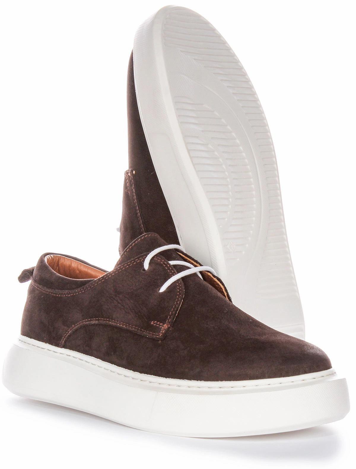 Justinreess England Earl In Chocobrown For Men Soft Upper Layer