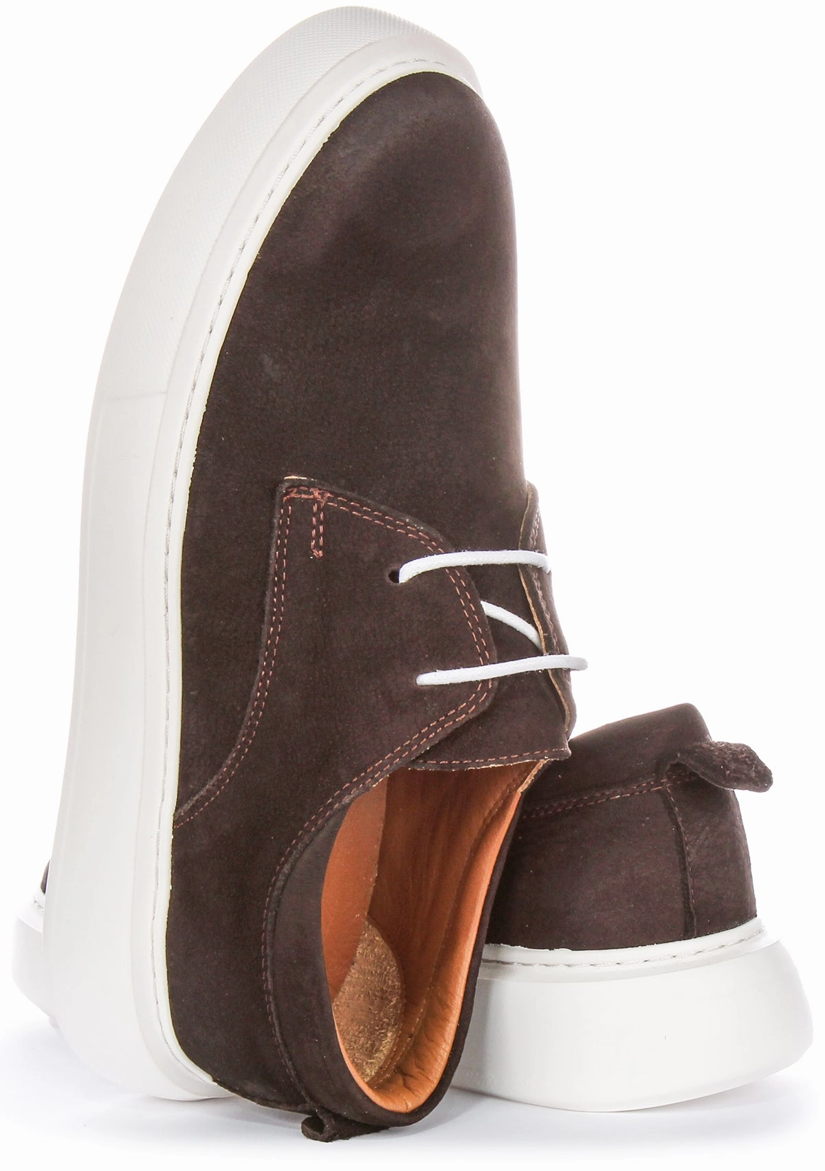 Justinreess England Earl In Chocobrown For Men Soft Upper Layer