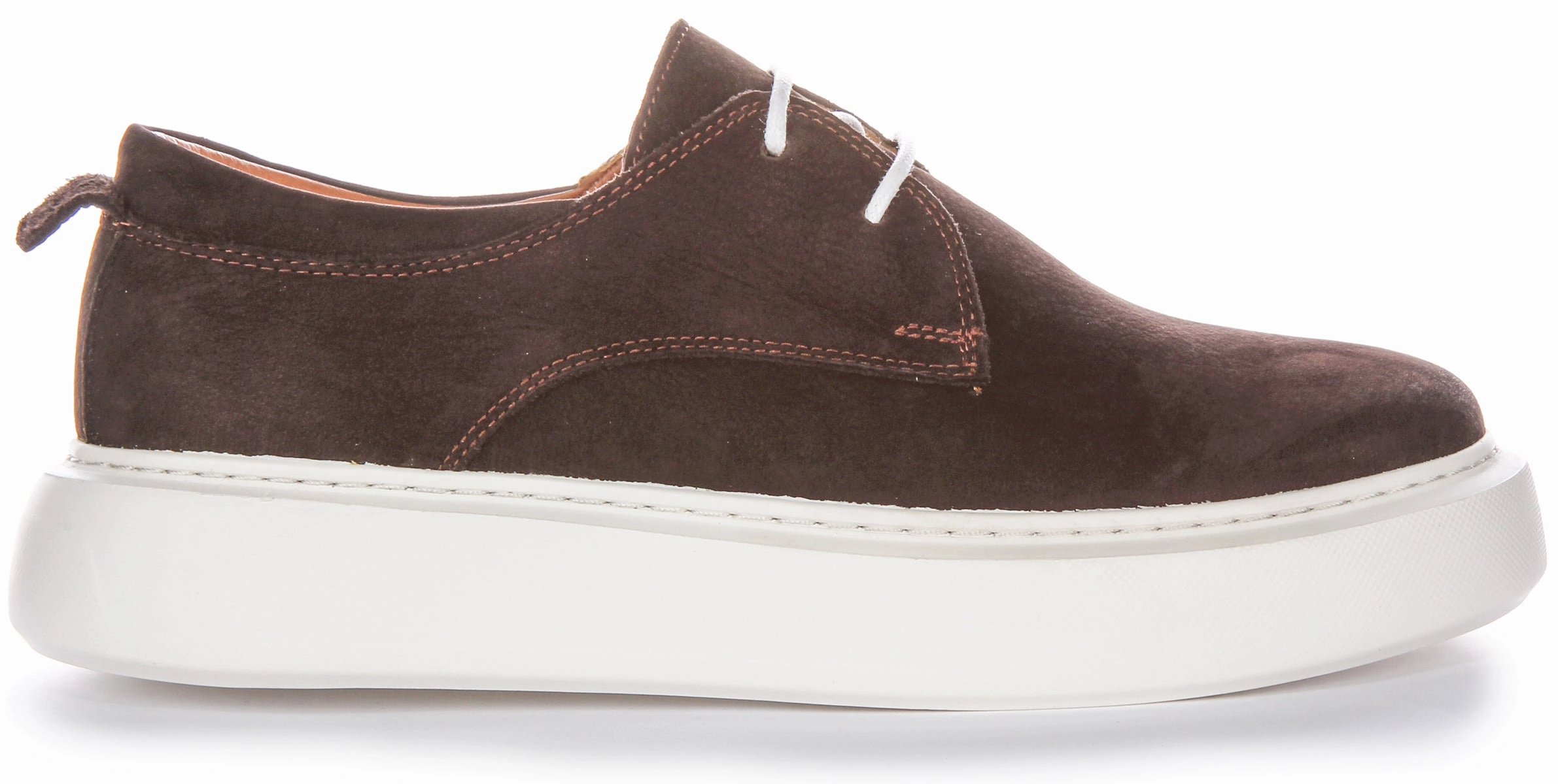 Justinreess England Earl In Chocobrown For Men Soft Upper Layer