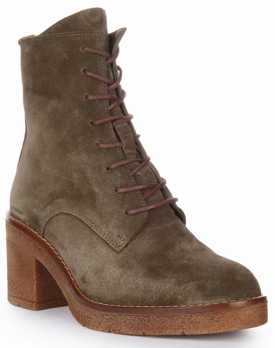 Justinreess England Eva In Olivegreen For Women Ankle Protection