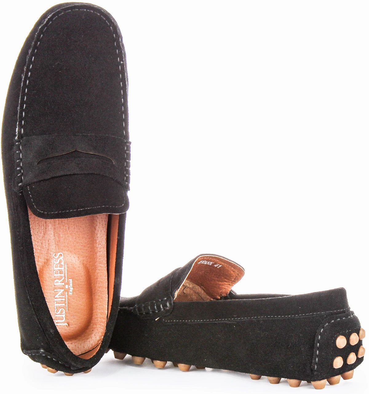 Justinreess England Frank In Black For Men Cushioned Sole