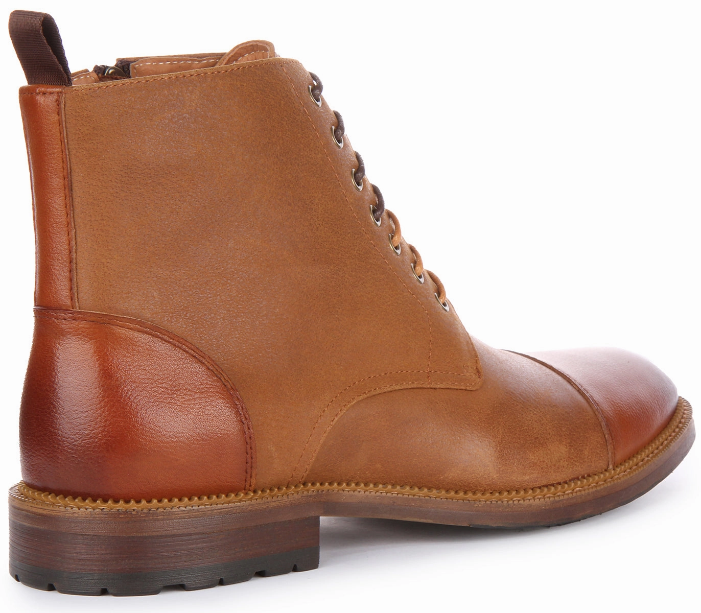 Justinreess England Gael Ankle Boots In Tan Extended Height
