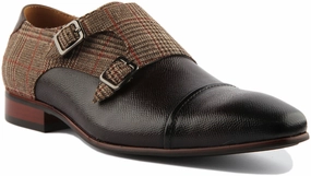 Justinreess England Gavin In Brown For Men Office-Ready Shoes Clear Walk