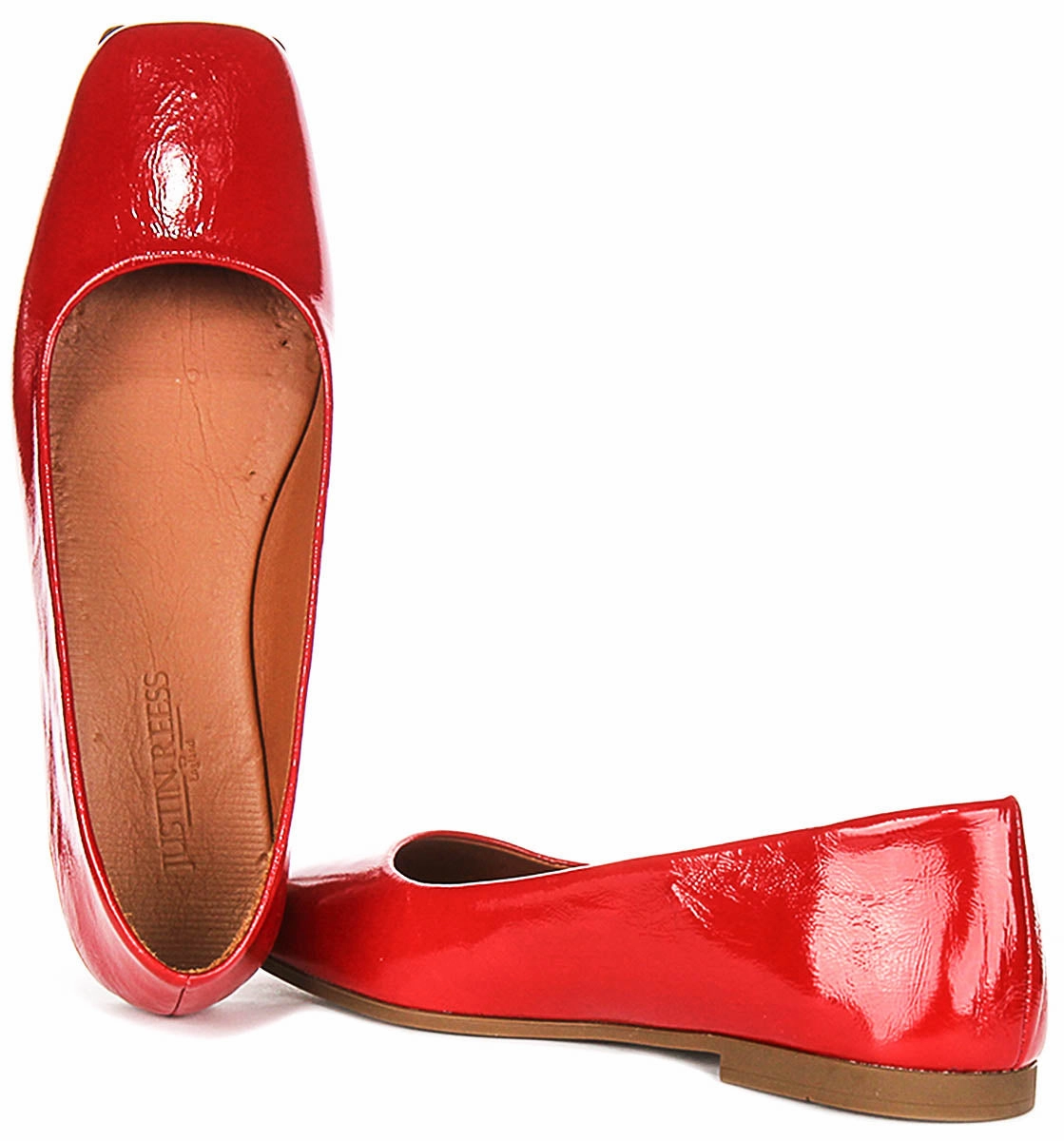 Justinreess England Giselle In Red Patent For Women Stay Neutral